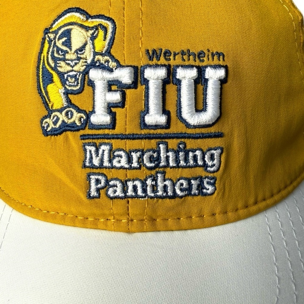 4/$25 The Game FIU Marching Panthers Adjustable Dri-fit Baseball Cap Hat Yellow - Picture 3 of 10